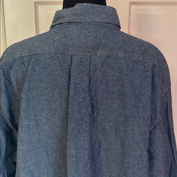 Southern Proper Men's Button Down Shirt Blue Chambray Size XXL - Picture 8 of 13